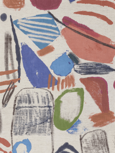 Tapeta tekstylna z abstrakcyjnym wzorem Pierre Frey FP784001 La Toile Du Peintre Eternel Ete