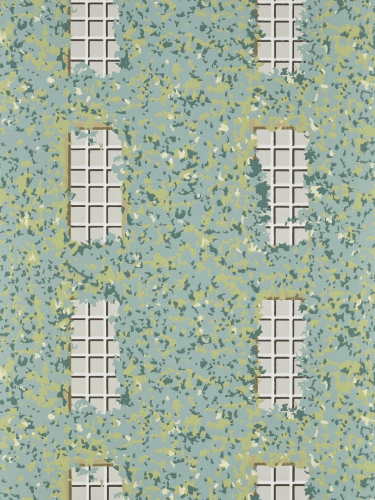 Tapeta roślinna z oknami Pierre Frey FP795001 Georgian The Cult Of Beauty