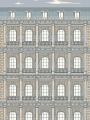Mural tekstylny fasada architektury paryskiej Pierre Frey FP798001 Neoclassical The Cult Of Beauty