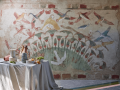 Mural przypominający fresk z ptakami Pierre Frey FP890001 Les Marais Du Nil Merveilles d'Egypte
