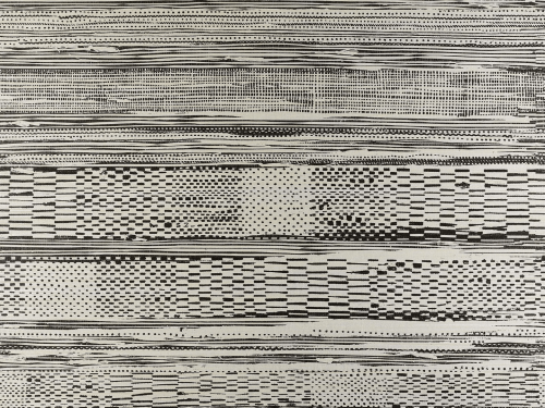 Tapeta naturalna rafia z etnicznym wzorem Pierre Frey FP892002 Mirage Merveilles d'Egypte