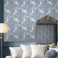 Tapeta ornament i żurawie Laura Ashley 120132 Tregaron Volume III