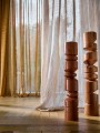 Tkanina w paseczki Casamance 45230801 Junon Noce De Lin - 298 cm szer.