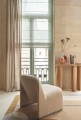 Tkanina jednokolorowa Casamance 48730566 Noce De Lin - 298 cm szer.