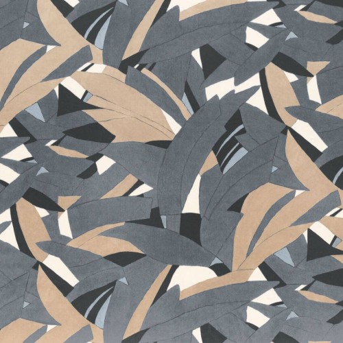 Tkanina welurowa z roślinnym wzorem Casamance 46050126 Astelia