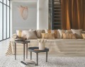 Tkanina ze wzorem paska Casamance 42770509 Evora Costa Nova
