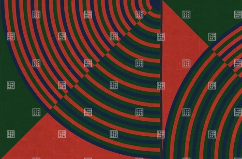 Fototapeta geometryczna linie London Art TDV2GP104_1A Come Back Baby The Daydreamer Vol.2