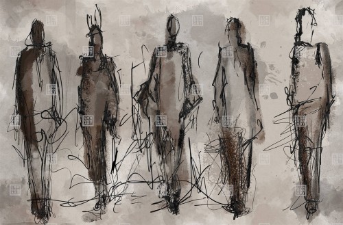 Fototapeta artystyczne postacie London Art TDV2GP203_1A Editions Of You The Daydreamer Vol.2