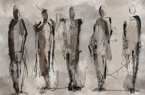 Fototapeta artystyczne postacie London Art TDV2GP203_1B Editions Of You The Daydreamer Vol.2