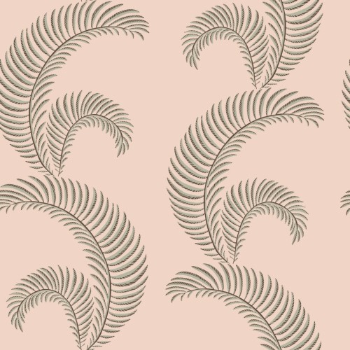 Tapeta graficzne liście palmowe Sandberg S10441 Jasmine Pink Palm Garden