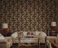 Tapeta graficzne liście palmowe Sandberg S10442 Jasmine Charcoal Palm Garden