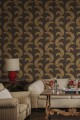 Tapeta graficzne liście palmowe Sandberg S10442 Jasmine Charcoal Palm Garden