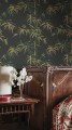 Tapeta pędy bambusa Sandberg S10446 Leon Charcoal Palm Garden