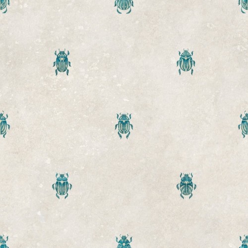 Tapeta skarabeusze Sandberg S10452 Audrey Blue Palm Garden