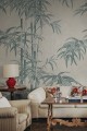 Fototapeta pędy i liście bambusa Sandberg S10542 Leon Mural Blue Palm Garden