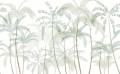 Fototapeta palmy i małpy Sandberg S10552 Louie Light Green Palm Garden