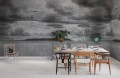 Fototapeta krajobraz morski Rebel Walls R18846 Seabirds Black White Mystic Shades