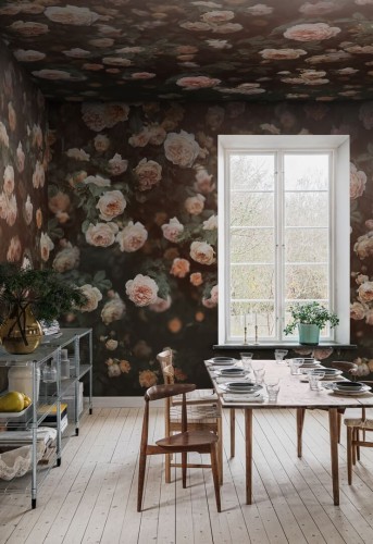 Fototapeta róże Rebel Walls R18857 Regal Rose Apricot Mystic Shades