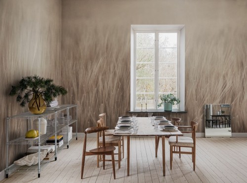 Fototapeta pola zbóż Rebel Walls R18860 Rye Field Beige Mystic Shades