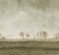 Fototapeta krajobraz skandynawskiej natury Rebel Walls R18878 Scandinavian Landscape Green Mystic Shades