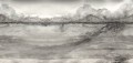 Fototapeta krajobraz akwareli Rebel Walls R18886 Crystal Water Gray Mystic Shades