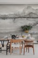 Fototapeta krajobraz akwareli Rebel Walls R18886 Crystal Water Gray Mystic Shades