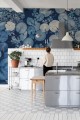 Fototapeta lilie wodne Rebel Walls R20172 Water Lilies Blue Mystic Shades
