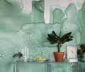 Fototapeta artystyczna akwarela Rebel Walls R20179 Watercolor City Green Mystic Shades