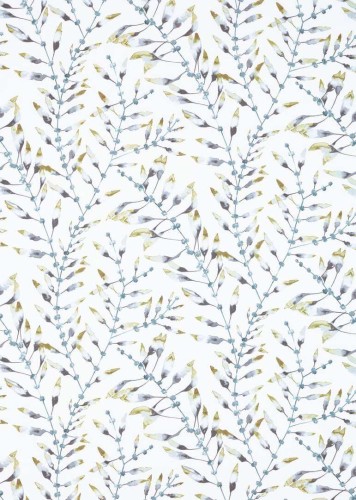 Tkanina lniana ze wzorem liści Harlequin 120617 Chaconia Idyllic