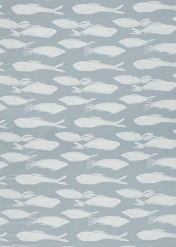 Tkanina żakardowa w ryby Harlequin 134053 Kaku Idyllic