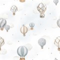 Tapeta balony i chmury Lilipinso H0802 Blue Hot-Air Balloons
