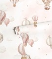 Tapeta balony i chmury Lilipinso H0803 Pink Hot-Air Balloons