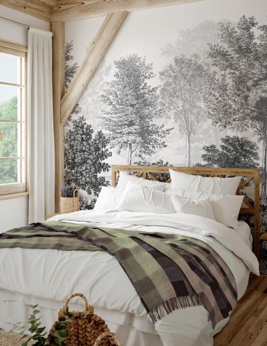 Mural krajobraz drzew PaperMint In The Woods 1172