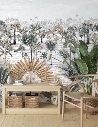 Mural bananowce i palmy PaperMint Java 1160