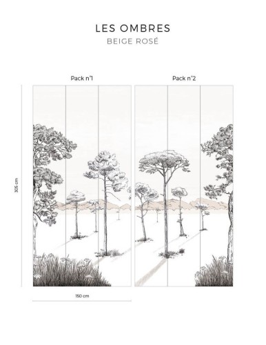 Mural drzewa PaperMint Les Ombres 1206