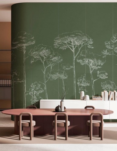 Mural sosny PaperMint Sous Les Pins 1200