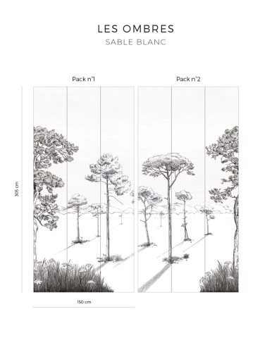 Mural drzewa PaperMint Les Ombres 1204