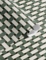 Tapeta geometryczna plecionka Papermint Bauhaus 1121 Vert de Gris Classics