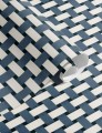 Tapeta geometryczna plecionka Papermint Bauhaus 1122 Bleu d'Amiens Classics