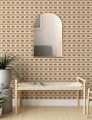 Tapeta geometryczna plecionka Papermint Bauhaus 1123 Caramel Classics
