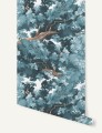 Tapeta korona drzewa Papermint Bushu Pattern 960 Bleu Takoizu Classics