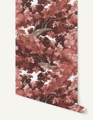 Tapeta korona drzewa Papermint Bushu Pattern 961 Rouge Aka Classics