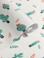 Tapeta kaktusy Papermint Cactus 101 Bleu Classics