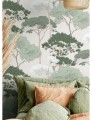 Tapeta drzewa Papermint Canopee 1211 Vert Veloute Classics
