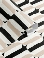 Tapeta geometryczna Papermint Ceramica 1116 Poivre Neige Classics