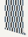 Tapeta geometryczna Papermint Ceramica 1117 Bleu Myrte Classics