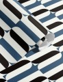 Tapeta geometryczna Papermint Ceramica 1117 Bleu Myrte Classics