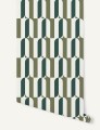 Tapeta geometryczna Papermint Ceramica 1118 Vert Olive Classics