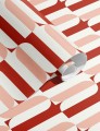 Tapeta geometryczna Papermint Ceramica 1119 Rouge Cerise Classics