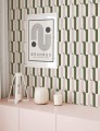 Tapeta geometryczna Papermint Ceramica 1120 Rose de Parme Classics